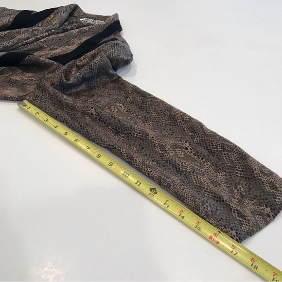 Rare Vtg Sheri Martin Sz 14 Jacket Blazer Cropped Snake Skin Black Trim Accent - Picture 5 of 8